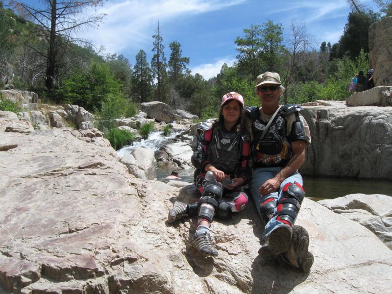 A Father, Daughter bonding Ride to the Pinnacles in San Bernadino CA.
