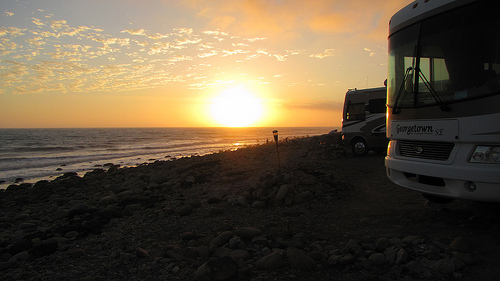 No toys, just the Hauler at the beach – Emma Wood SB